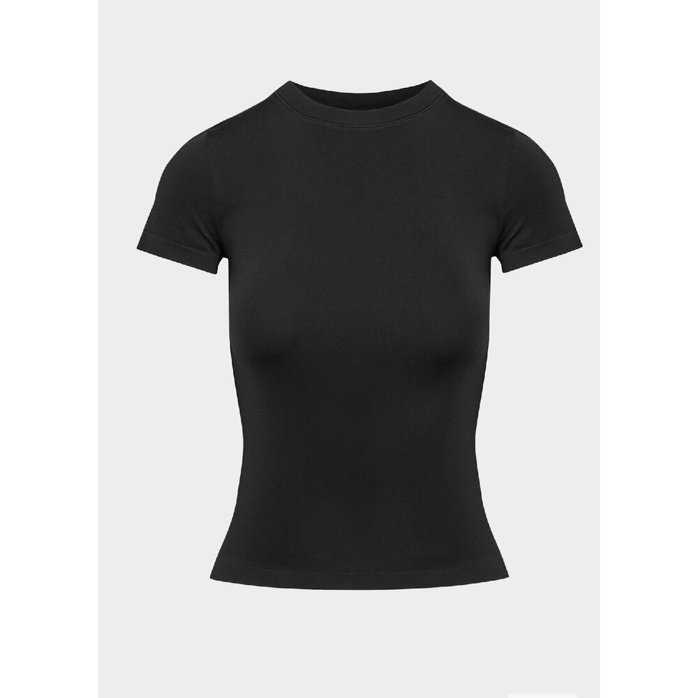 Aritzia Sunday Best Black Smooth Seamless Willow T- Shirt Size XS